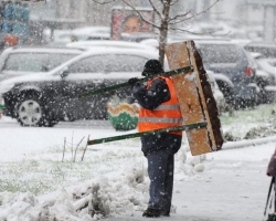 На Киев надвигается снегопад 