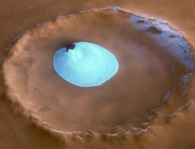 На Марсе существовали голубые озера