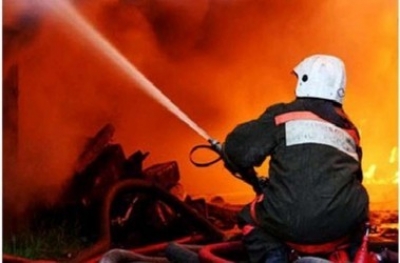 В Киеве горит супермаркет