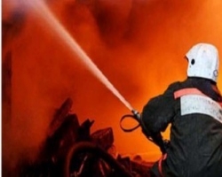 В Киеве горит супермаркет