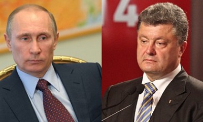 Порошенко  и Путин говорили о прекращении боев на Донбассе 