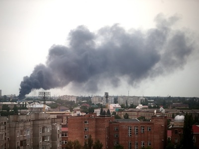 В Луганске были зафиксированы новые разрушения от обстрелов