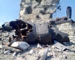 В результате военных действий на Саур-Могиле рухнул обелиск 
