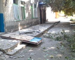  Под обстрелом оказалось инфекционное отделение горбольницы в Новоазовске