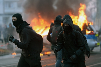 В Германии прошли массовые беспорядки. Фотоподборка