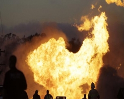 Сегодня из-за обстрелов в Донецке загорелся газопровод