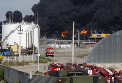Спасатели сообщили, что признаков горения на нефтебазе под Киевом не наблюдается