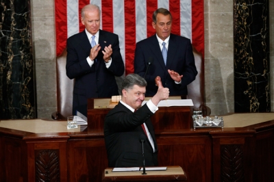 Состоялся брифинг президента Украины Порошенко и представителей конгресса США