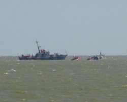 Подрыв катера украинских пограничников в Азовском море вызвало самодельное взрывное устройство боевиков