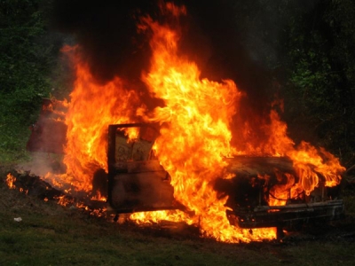 В Черкаской области в машине сгорело 4 пассажира