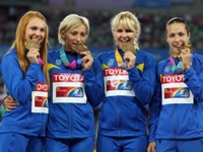 Украинки завоевали мировую «бронзу» в легкоатлетической эстафете