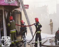 В Полтаве горел городской рынок