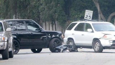 Дэвид Бекхэм попал в аварию