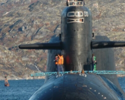 Пожар на атомной подводной лодке в России