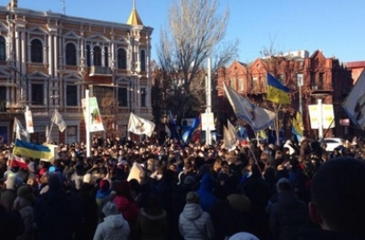 Кровавый бардак на днепропетровском Евромайдане