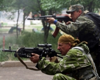 В Луганске всю ночь громыхала стрельба