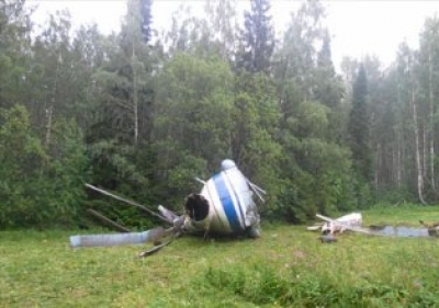 В Харьковской области разбился вертолет спасателей 