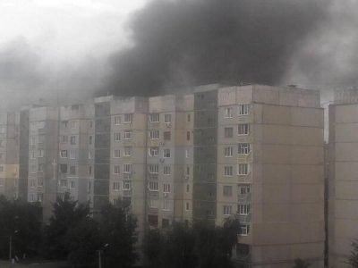 В Луганске был разбит частный сектор и разрушено кафе
