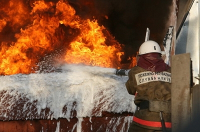 Пожар в Киеве уничтожил ресторан