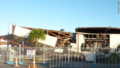 Сегодня рано утором в Новой Зеландии произошло землетрясение