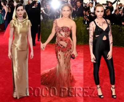 Ким Кардашьян, Бейонсе и Дженнифер Лопес появились на Met Gala 2015 в прозрачных платьях. Подбородка ярких нарядов бала. (Фото) 