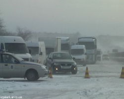 На Крымской трассе многочисленные пробки