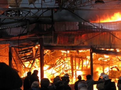 В Ивано-Франковской области сгорел гостиничный комплекс