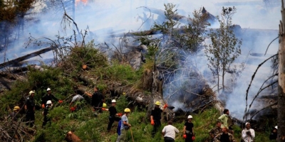 В Болгарии не могут потушить сильнейший пожар (видео)