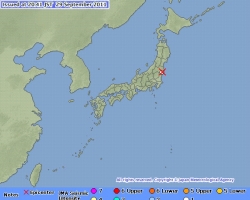 Очередное землетрясение и цунами близ Фукусимы